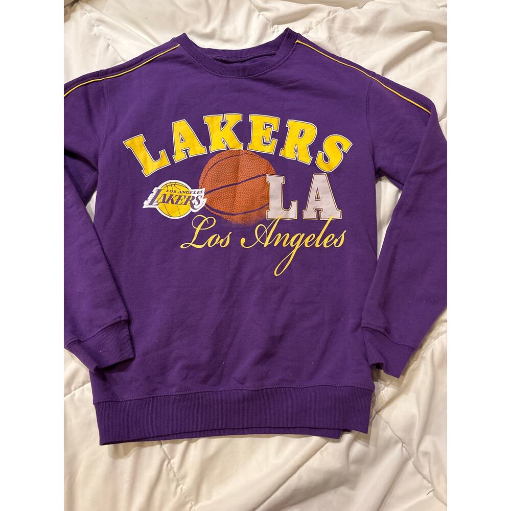LA Lakers, extra small purple and yellow, crewneck